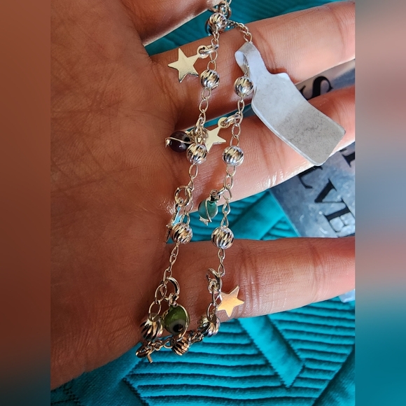 Sterling Silver Anklet .925 Fine Silver From México - Picture 3 of 4